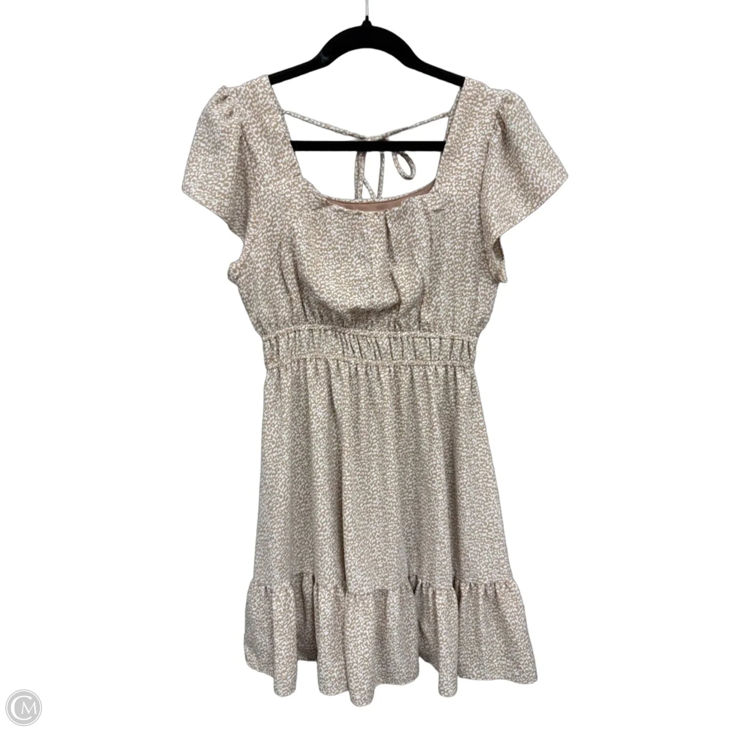Dress Casual Short By Altard State In Tan & White, Size: M