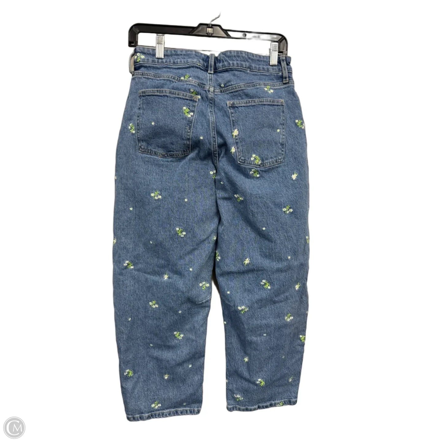 Jeans Wide Leg By Free Assembly In Floral Print, Size: 4