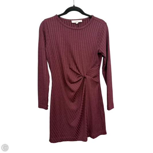 Dress Casual Short By Loft In Maroon, Size: Sp