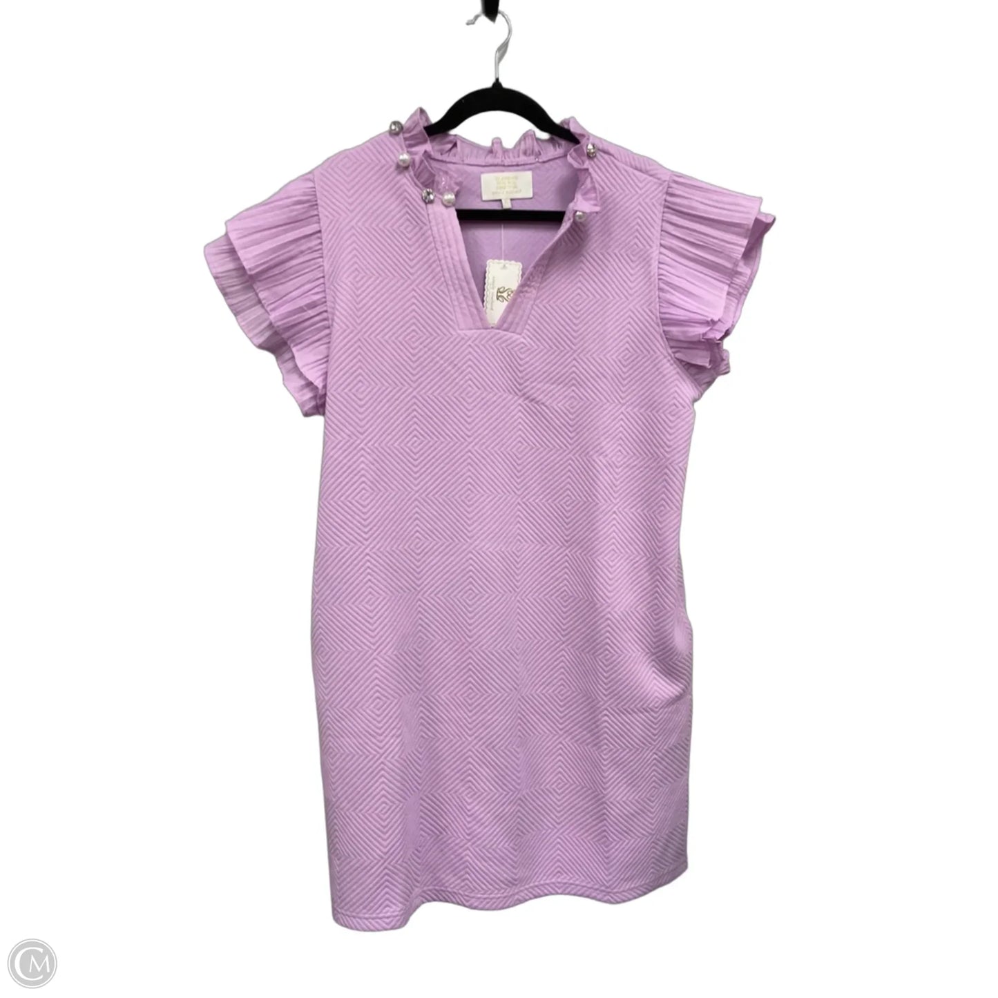 Dress Casual Short By Simply Southern In Purple, Size: L