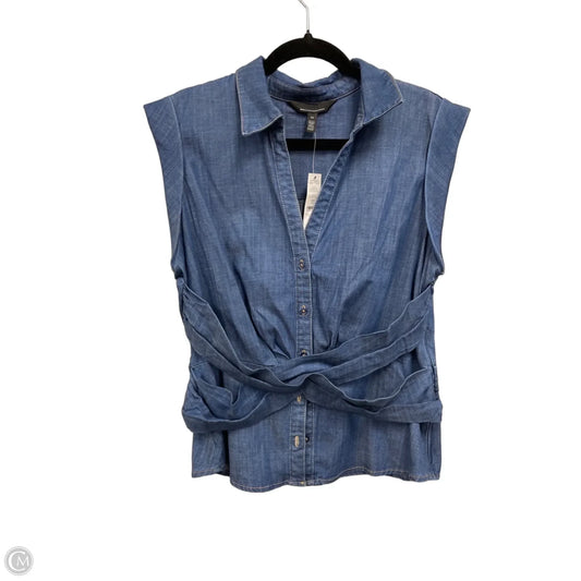 Top Sleeveless By White House Black Market In Blue, Size: 14