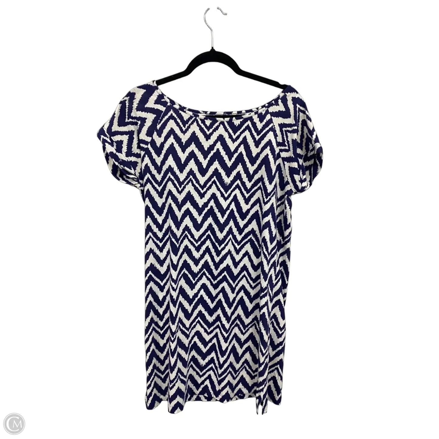 Dress Designer By Lilly Pulitzer In Blue & White, Size: L