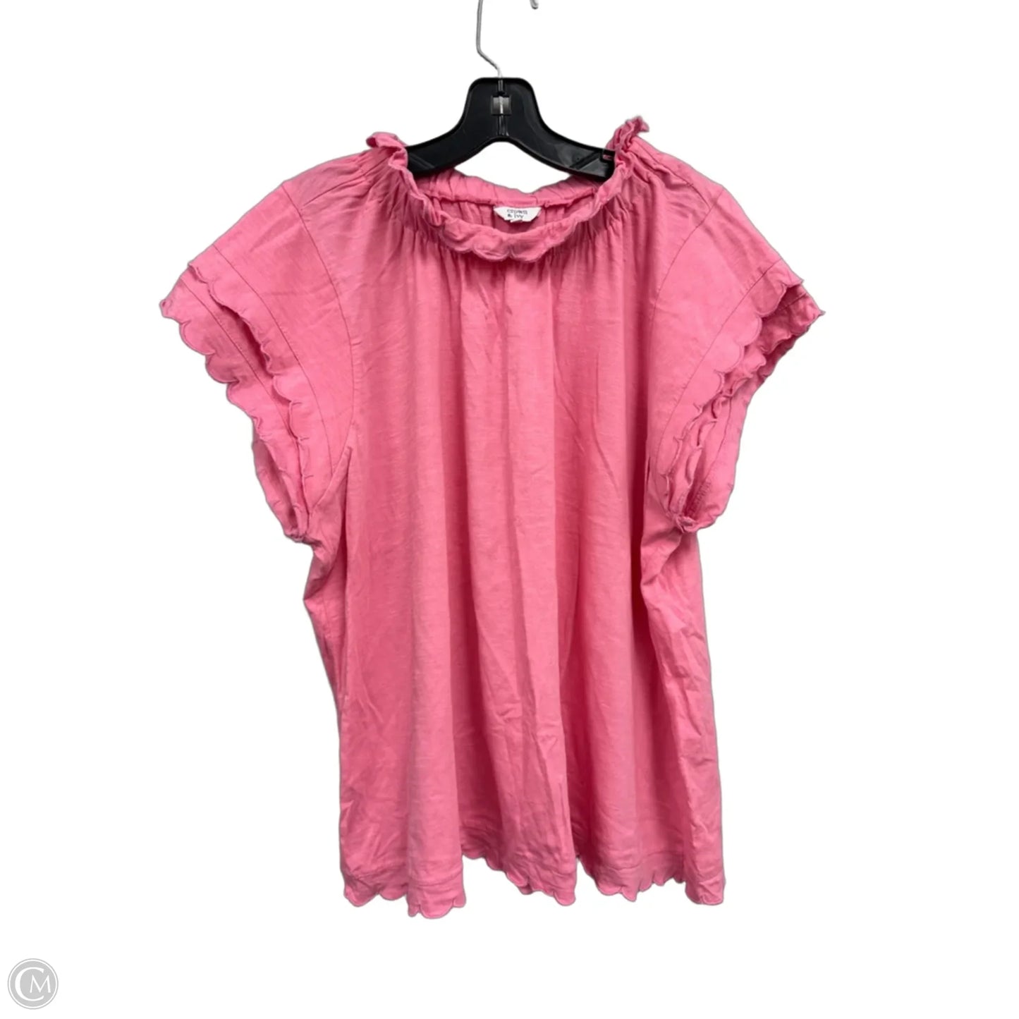 Top Short Sleeve By Crown And Ivy In Pink, Size: Xxl