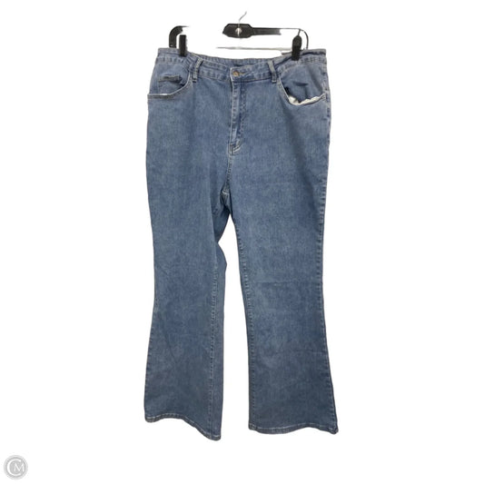 Jeans Flared By Shein In Blue, Size: 3x