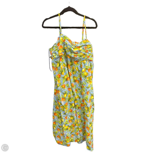 Dress Casual Maxi By Free Assembly In Blue & Orange, Size: Xl