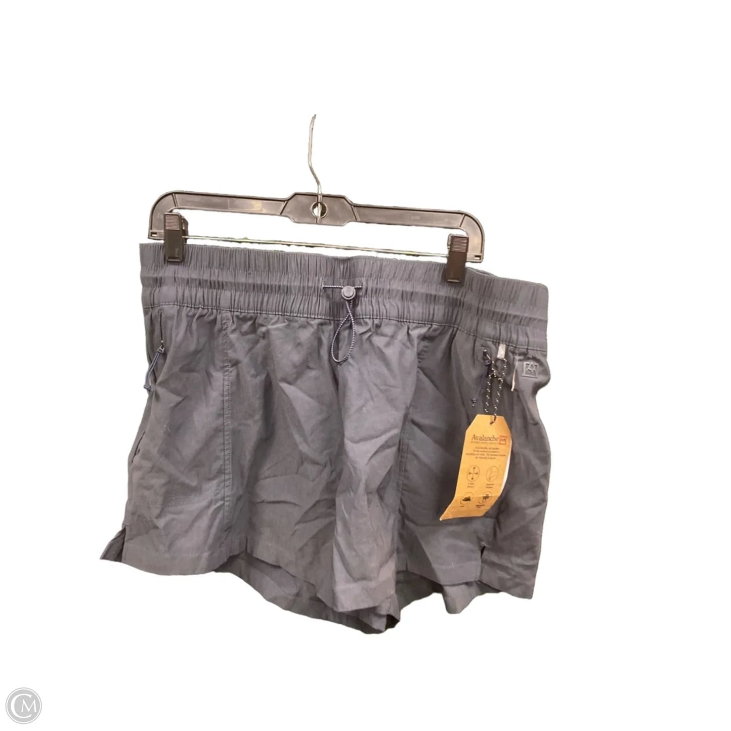 Athletic Shorts By Avalanche In Grey, Size: Xl