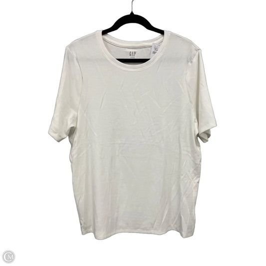Top Short Sleeve Basic By Gap In White, Size: Xxl