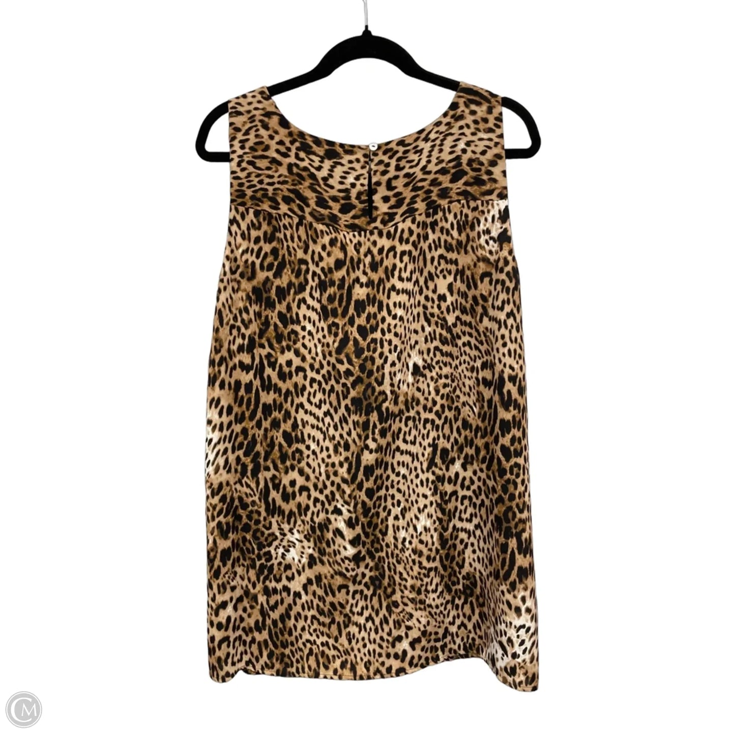Top Sleeveless By Chicos In Animal Print, Size: Xl