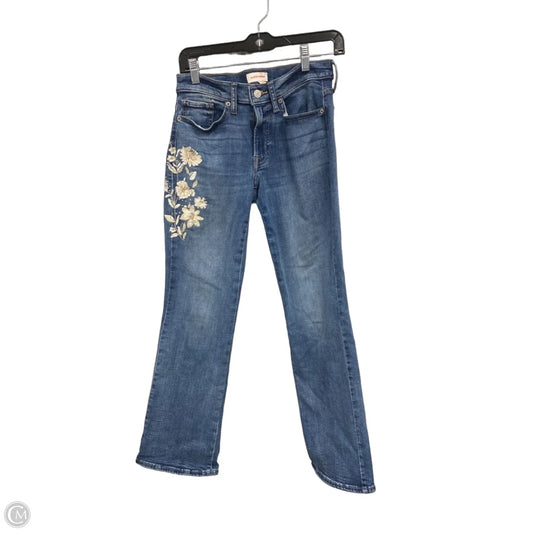 Jeans Flared By Lucky Brand In Blue & Cream, Size: 4