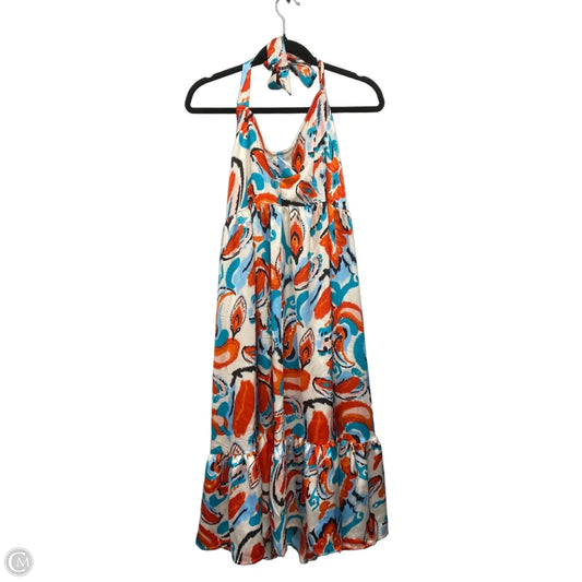 Dress Casual Maxi By Tcec In Blue & Orange, Size: S