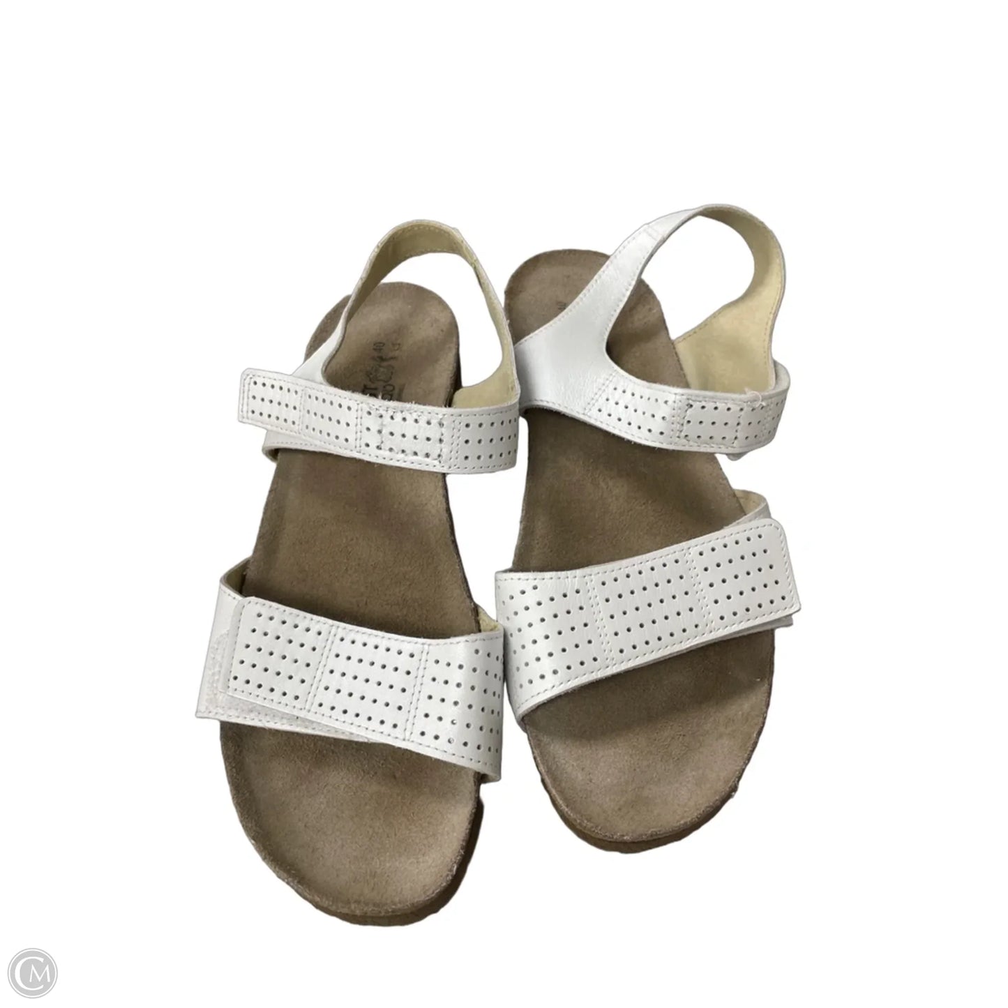 Sandals Heels Wedge By Naot In White, Size: 9