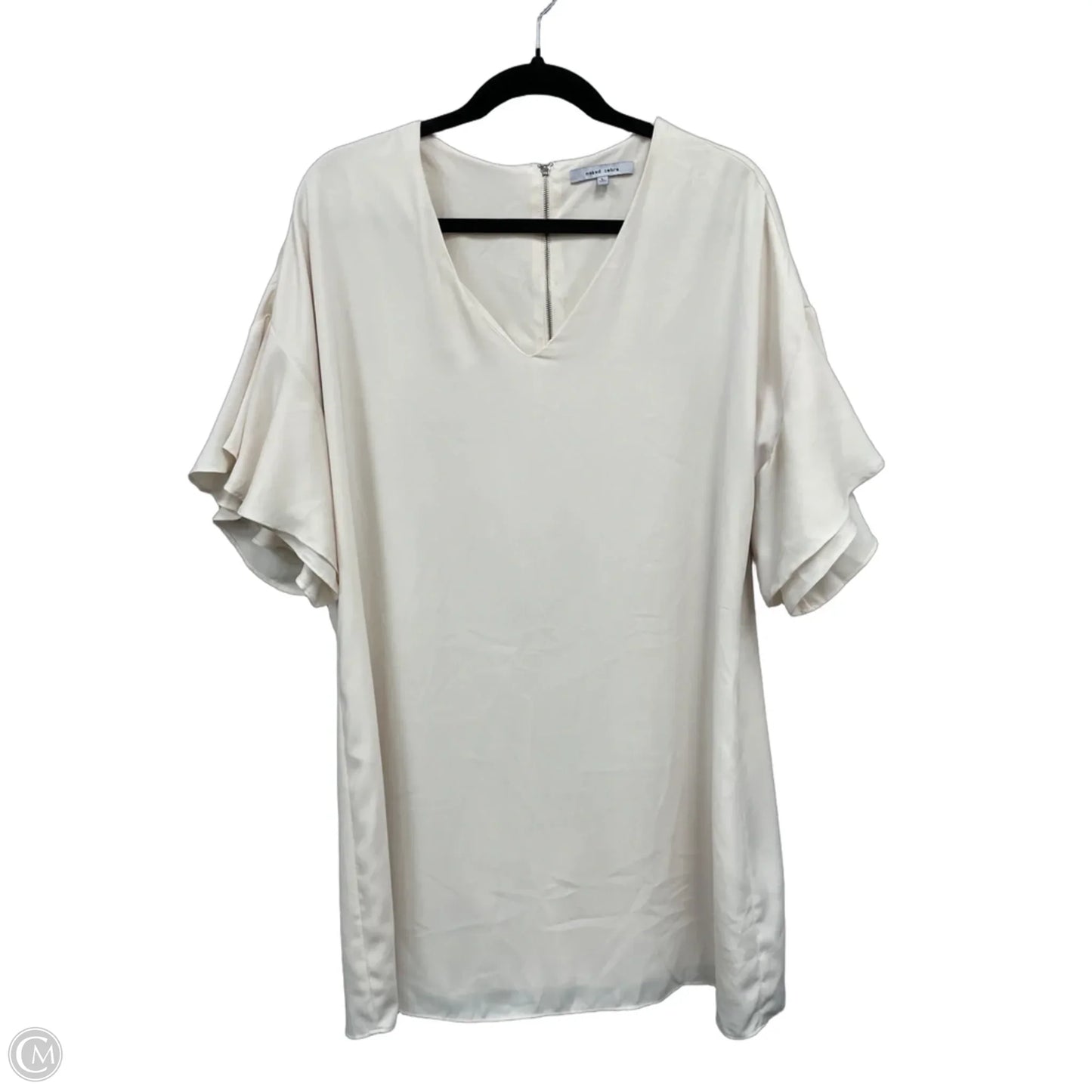 Dress Casual Short By Naked Zebra In Cream, Size: L