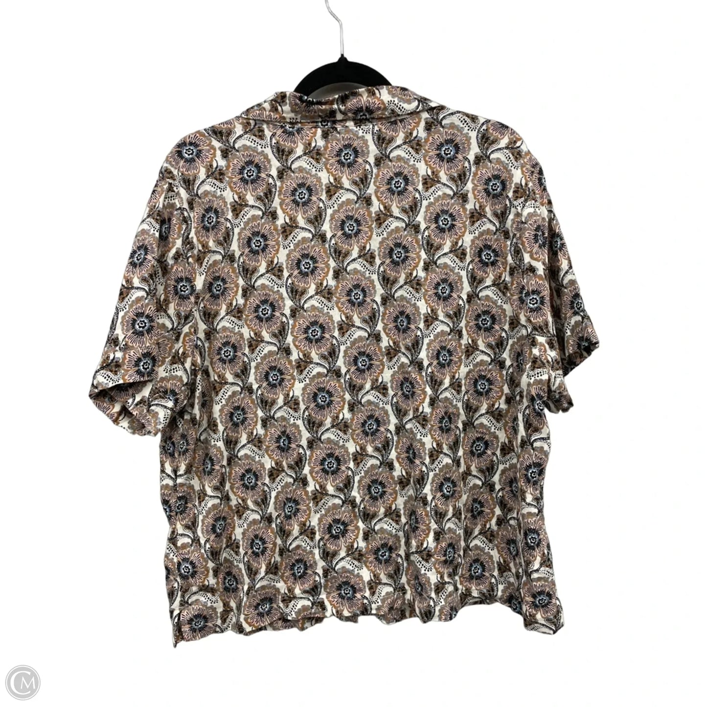 Top Short Sleeve By Rachel Zoe In Floral Print, Size: Xl