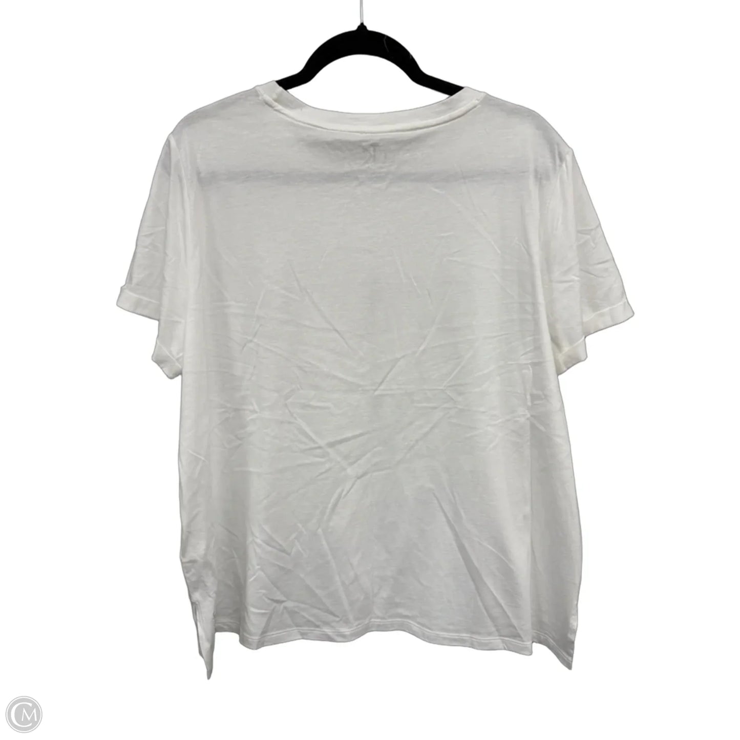 Top Short Sleeve Basic By Calvin Klein In White, Size: Xxl