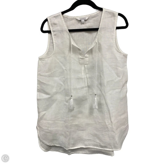 Top Sleeveless By Ellen Tracy In Cream, Size: M