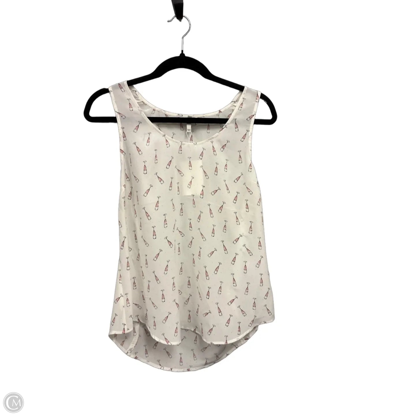 Top Sleeveless By Joie In Cream & Pink, Size: M