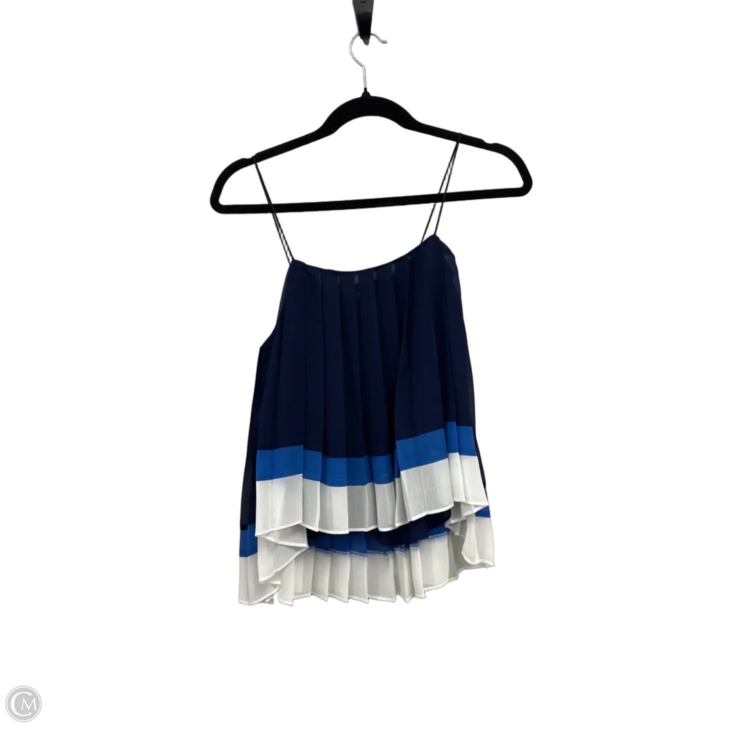 Top Sleeveless By Joie In Blue & White, Size: S