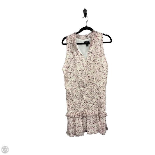 Dress Casual Midi By Aqua In Cream & Pink, Size: M