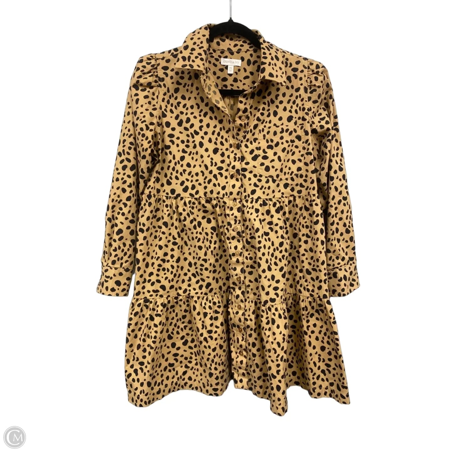 Dress Casual Short By Crown And Ivy In Animal Print, Size: Sp