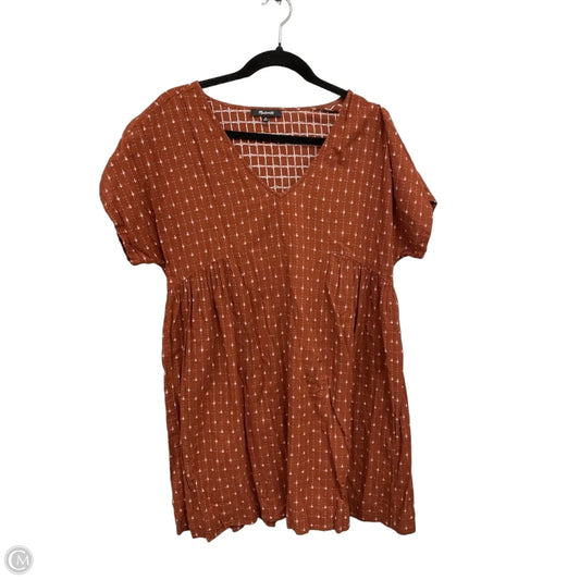 Dress Casual Short By Madewell In Copper, Size: M