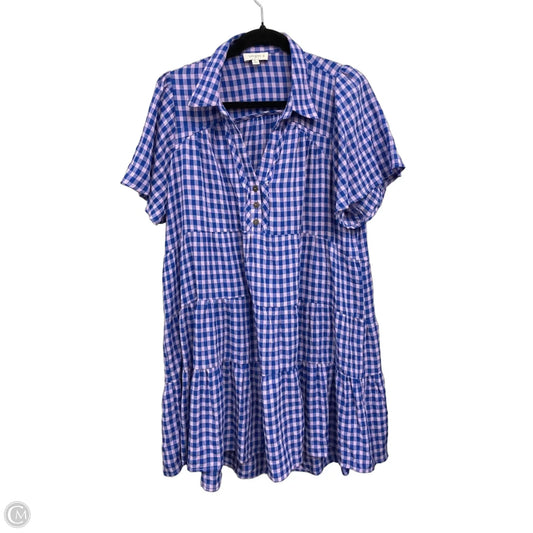 Dress Casual Short By Umgee In Checkered Pattern, Size: Xl
