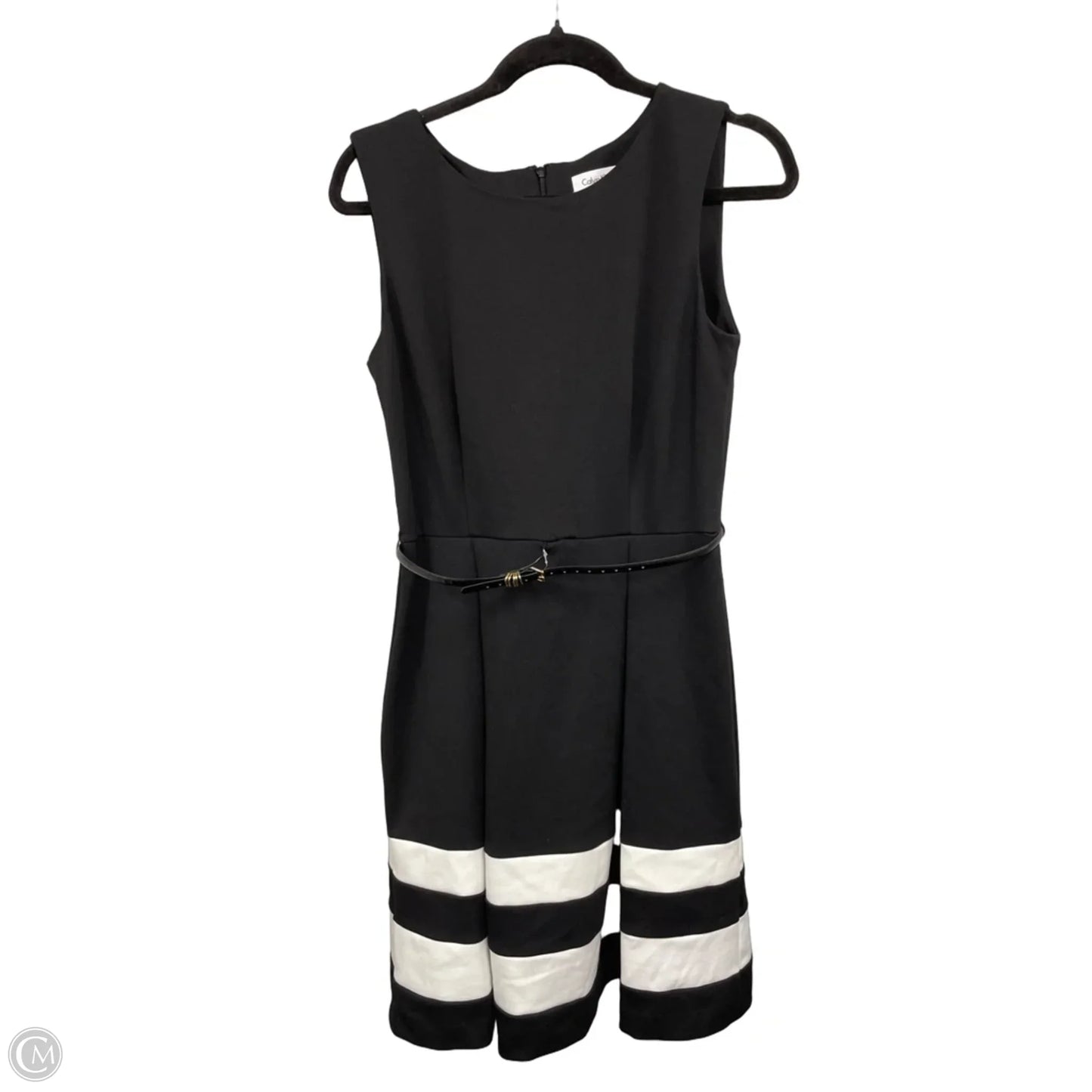 Dress Casual Short By Calvin Klein In Black & White, Size: 8
