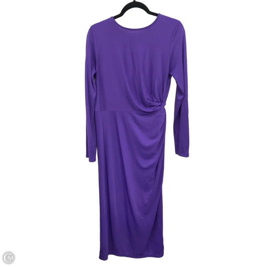 Dress Casual Maxi By Ann Taylor In Purple, Size: 10