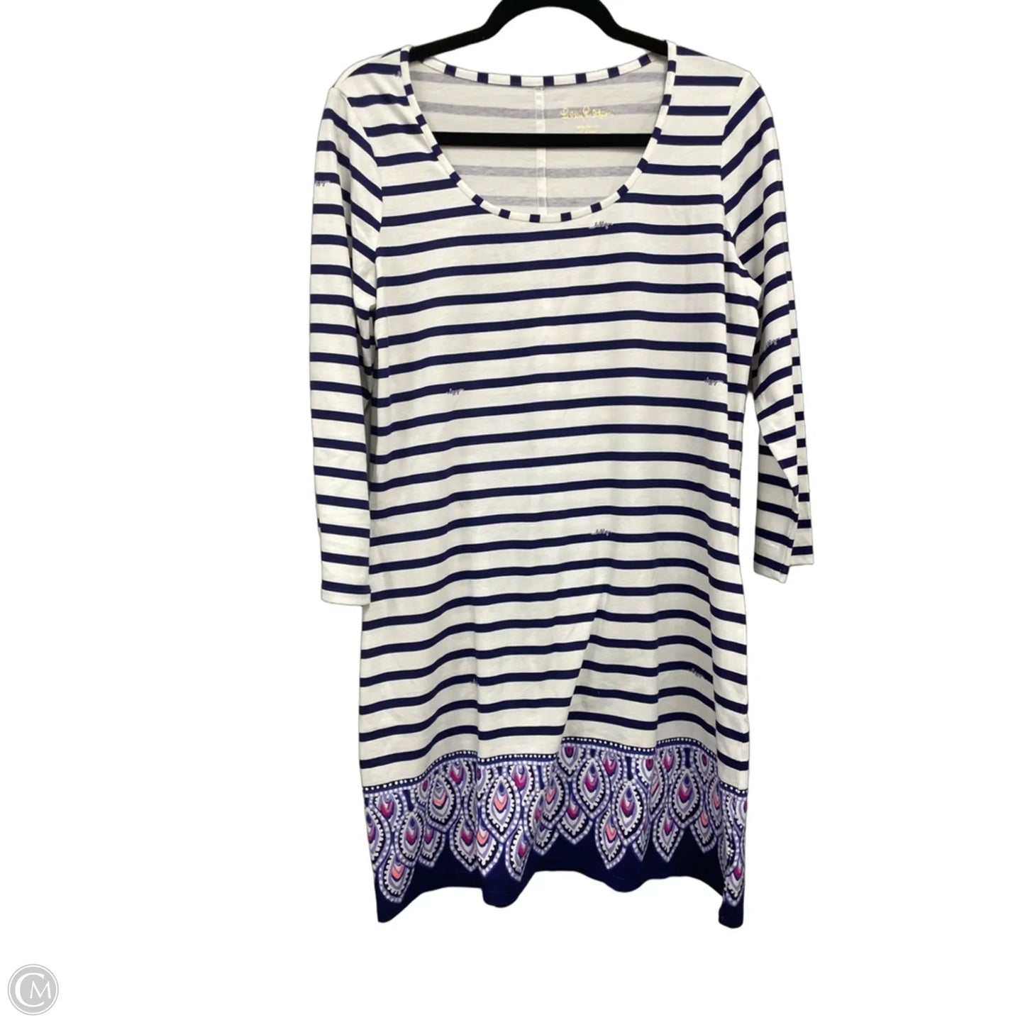 Dress Designer By Lilly Pulitzer In Striped Pattern, Size: L