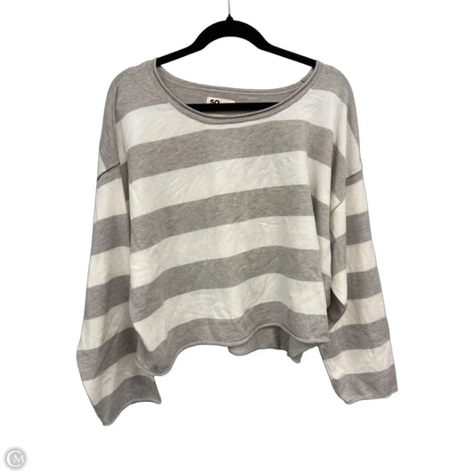 Sweater By So In Striped Pattern, Size: Xl