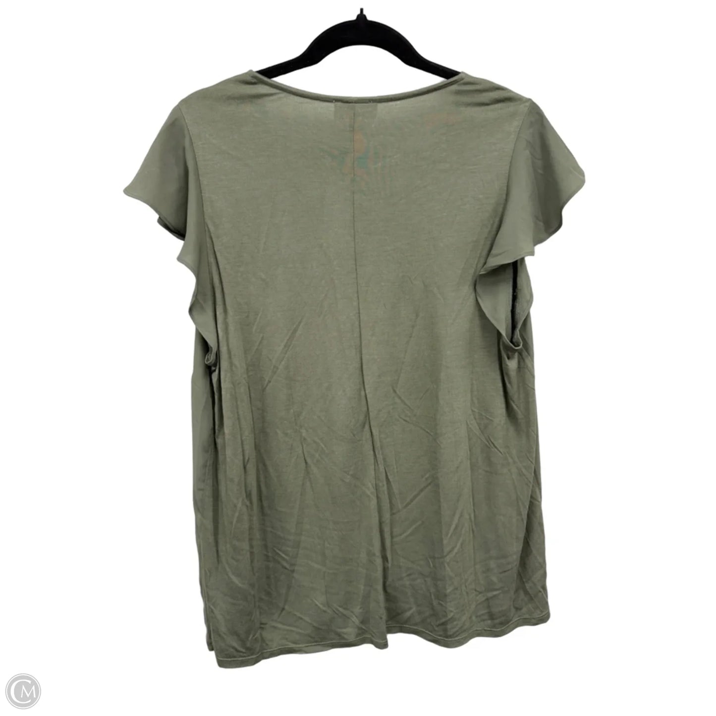 Top Short Sleeve By Loft In Green, Size: Xl