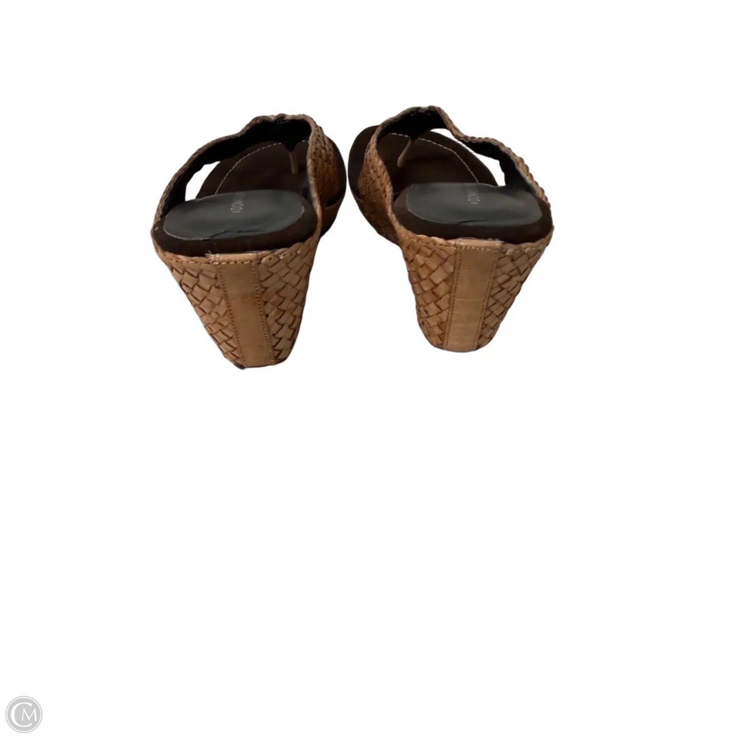 Sandals Heels Wedge By Donald Pliner In Tan, Size: 8.5