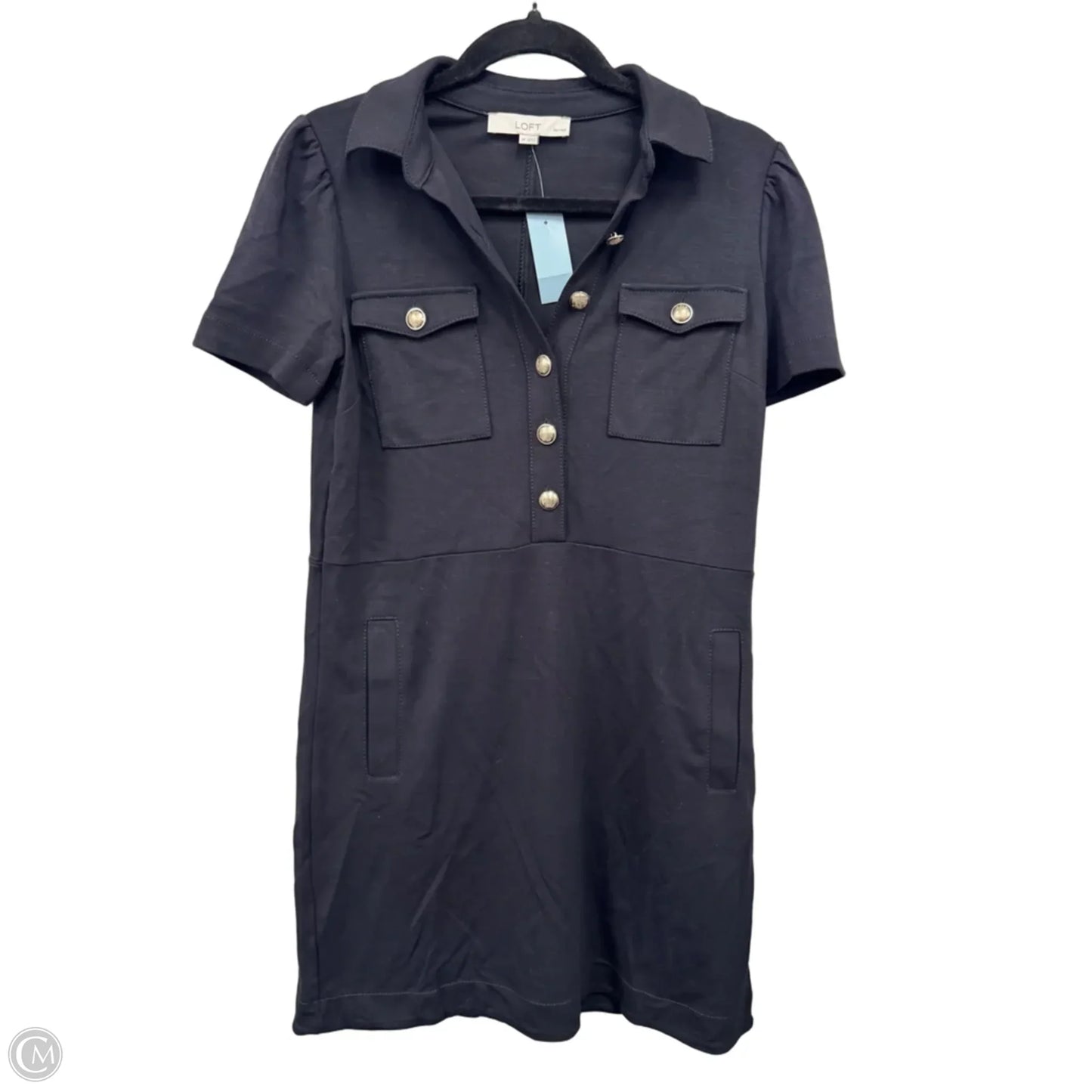 Dress Casual Short By Loft In Black, Size: 2p