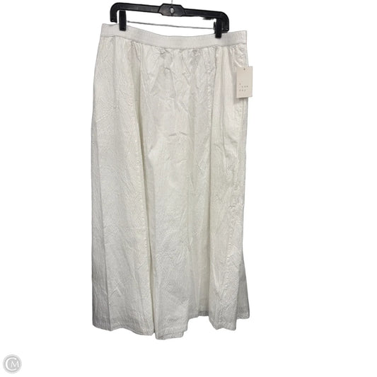 Skirt Maxi By A New Day In White, Size: Xl