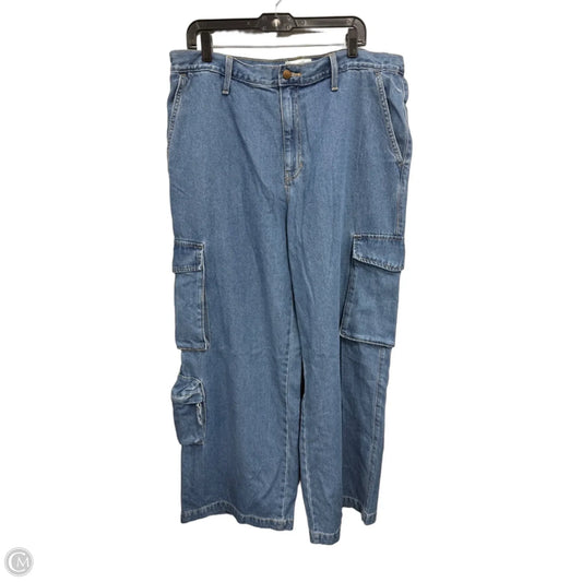 Jeans Wide Leg By Universal Thread In Blue, Size: 16