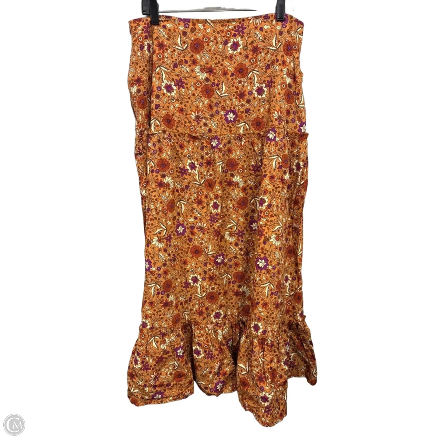 Skirt Maxi By Clothes Mentor In Floral Print, Size: Xl