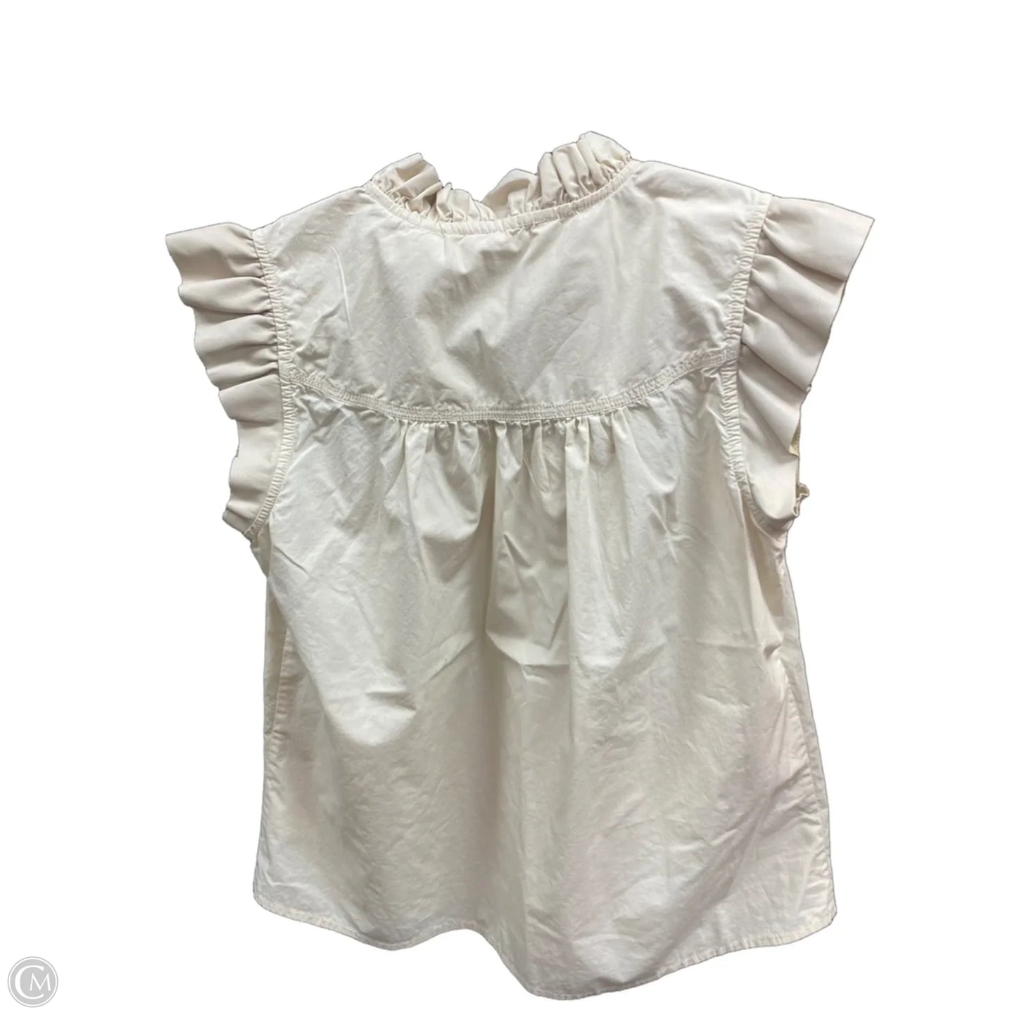 Top Short Sleeve By Clothes Mentor In Tan, Size: S