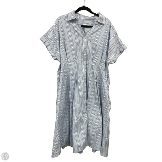 Dress Casual Midi By Ava & Viv In Striped Pattern, Size: 2x