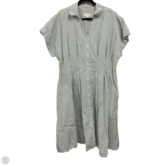Dress Casual Midi By Ava & Viv In Striped Pattern, Size: 2x