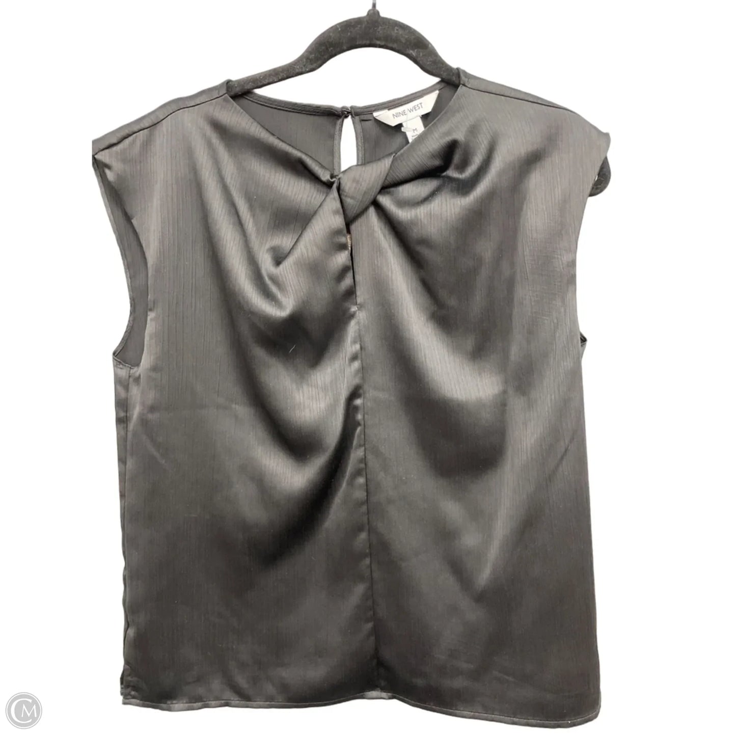 Top Sleeveless By Nine West In Black, Size: M