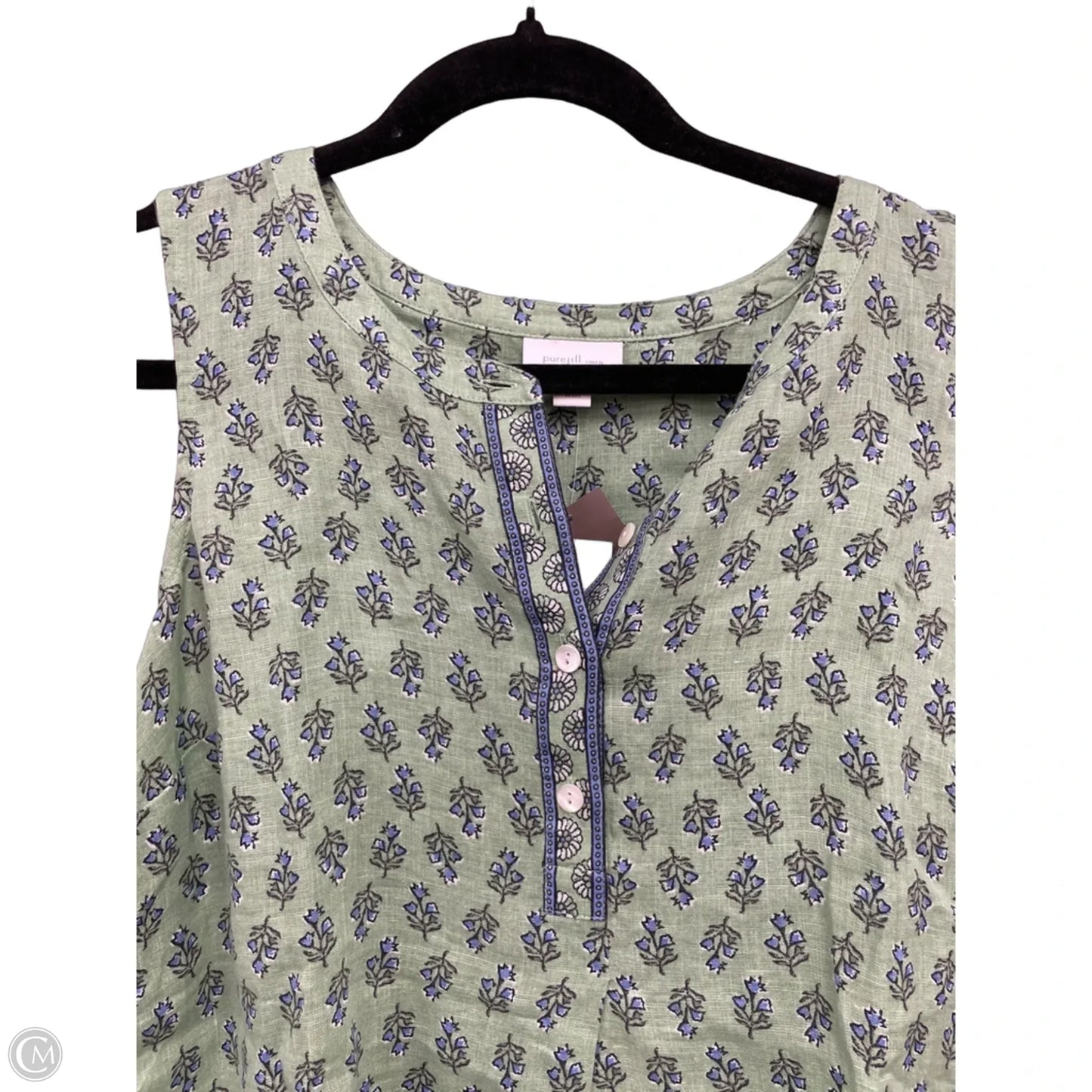 Top Sleeveless By Pure Jill In Floral Print, Size: Mp