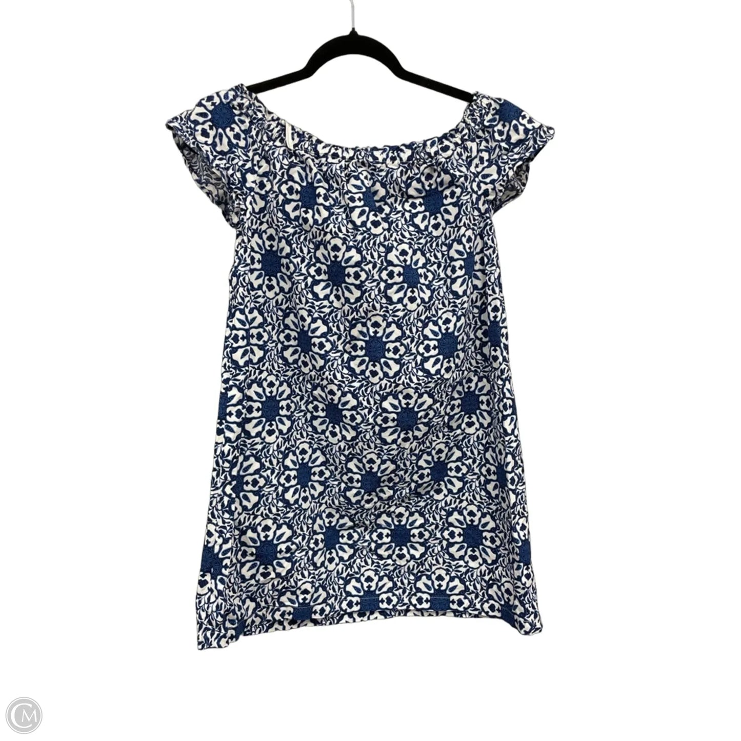 Dress Casual Short By Vineyard Vines In Blue & White, Size: Xs