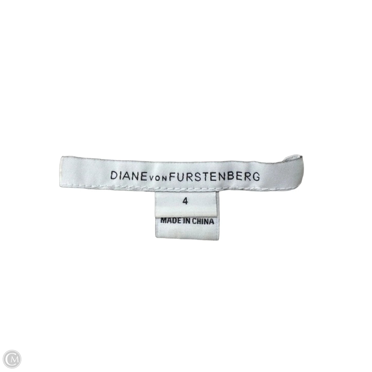 Dress Designer By Diane Von Furstenberg In Black & Cream, Size: 4