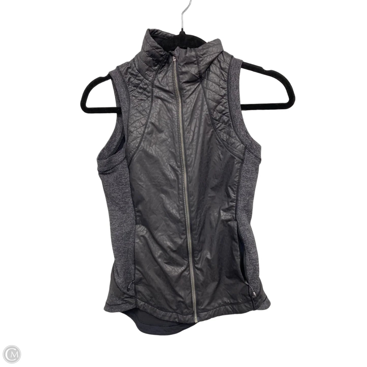 Vest Puffer & Quilted By Lululemon In Black & Grey, Size: 4
