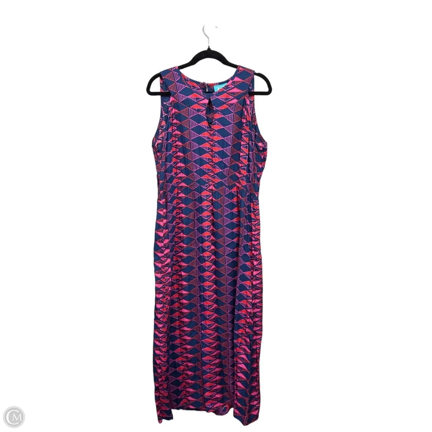 Dress Casual Maxi By Escapada Living In Blue & Pink, Size: Xl
