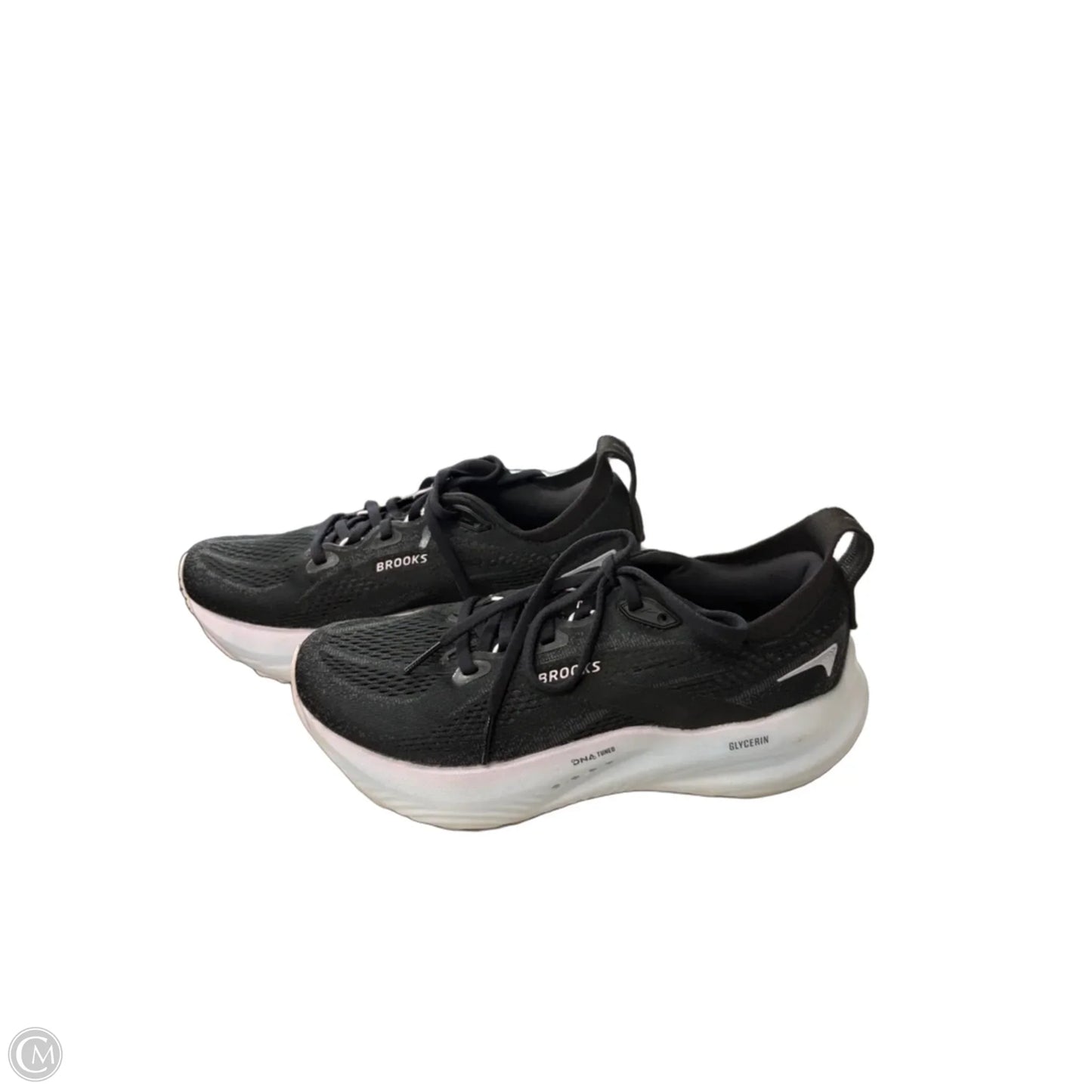 Shoes Athletic By Brooks In Black & White, Size: 6.5