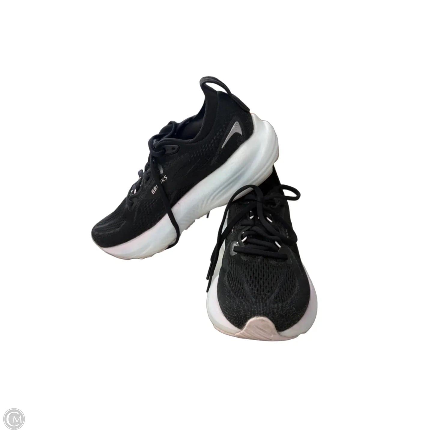 Shoes Athletic By Brooks In Black & White, Size: 6.5