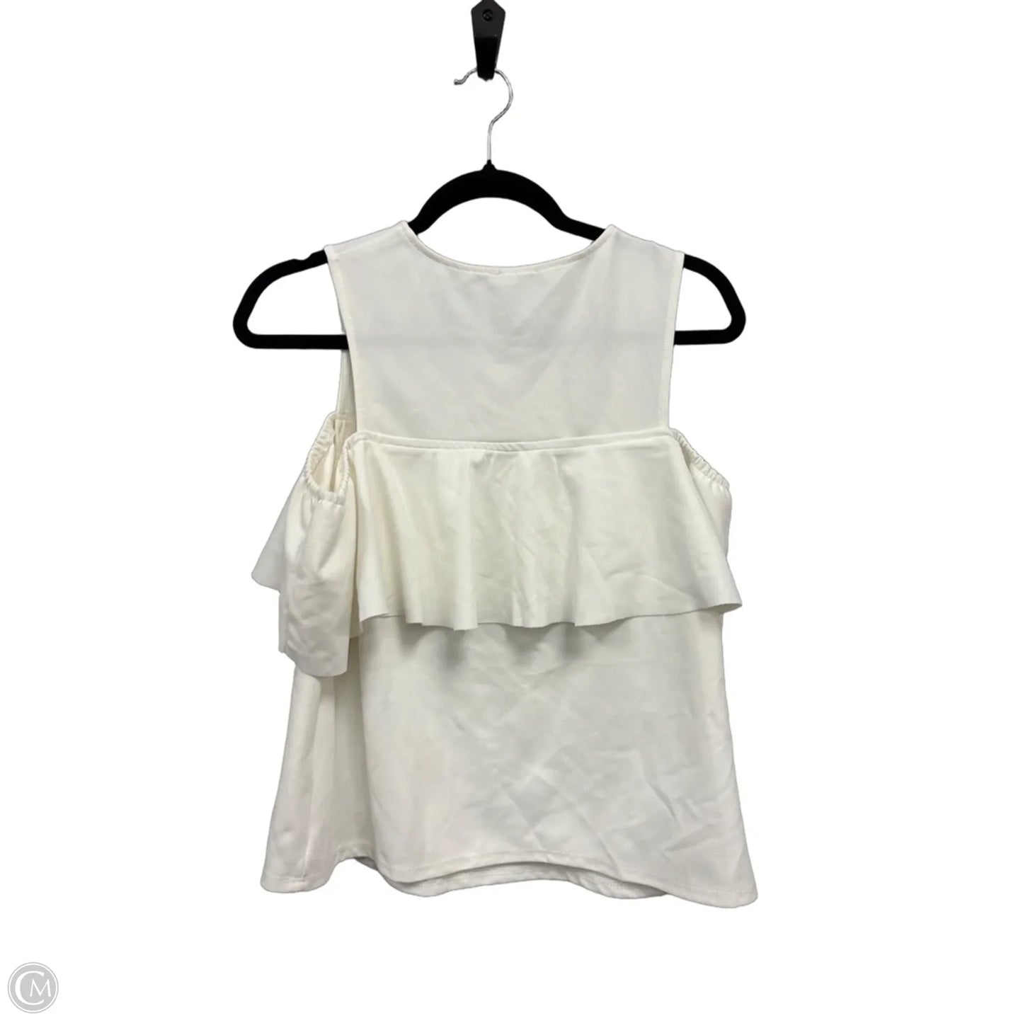 Top Sleeveless By Zara In Cream, Size: M