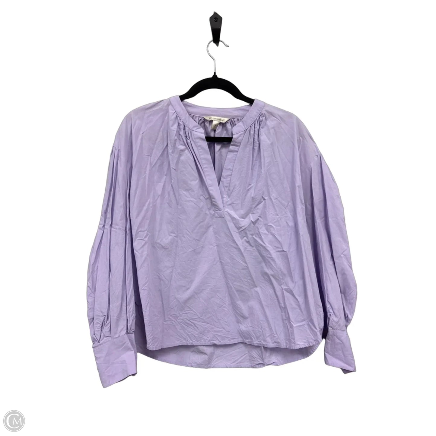 Top Long Sleeve By Banana Republic In Purple, Size: M