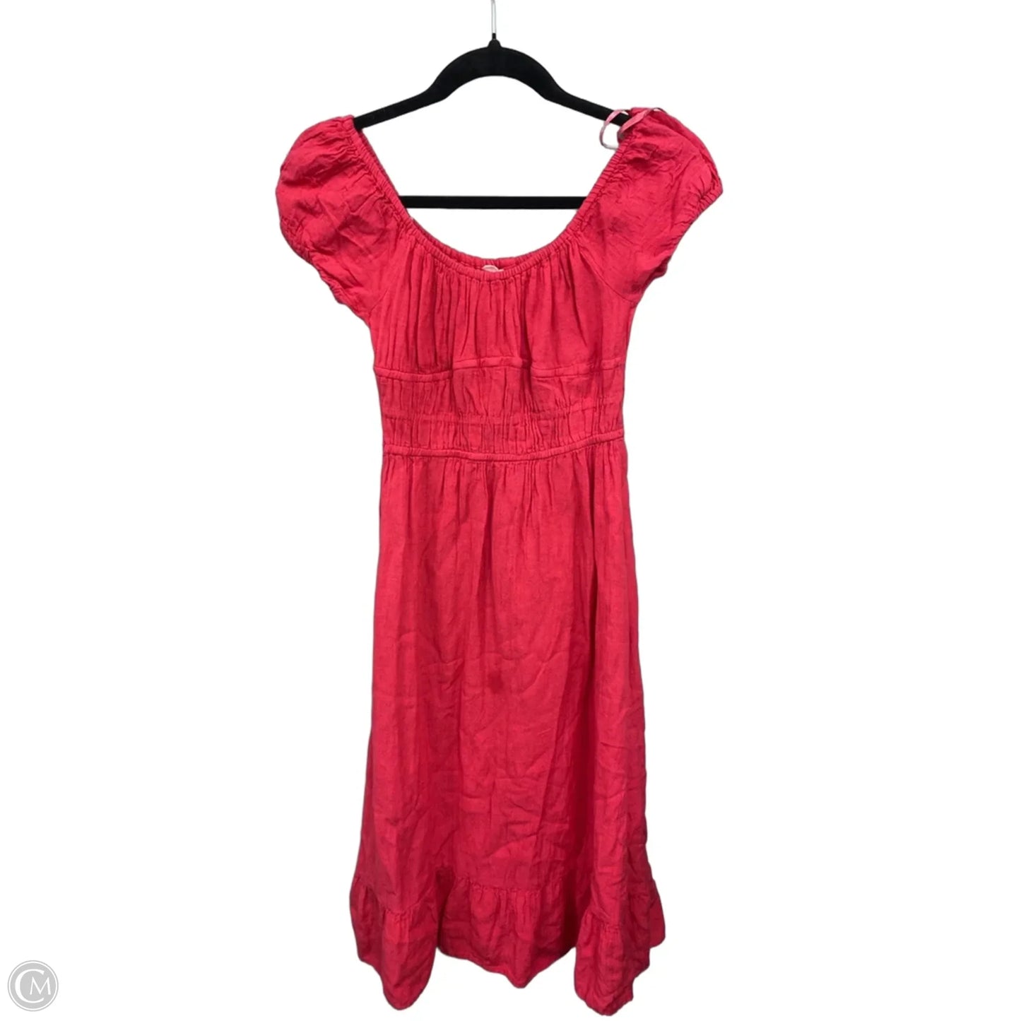 Dress Casual Midi By Sim & Sam In Coral, Size: S
