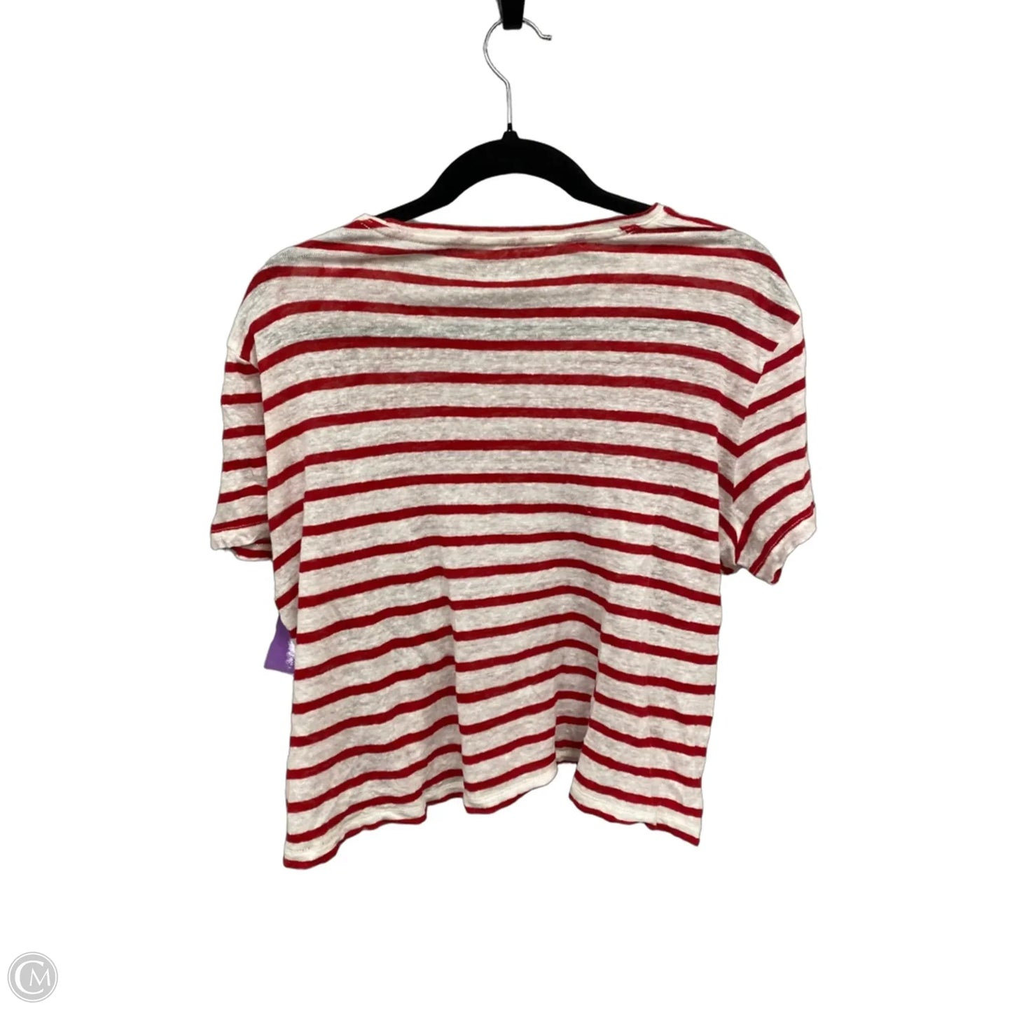 Top Short Sleeve By J. Crew In Striped Pattern, Size: L